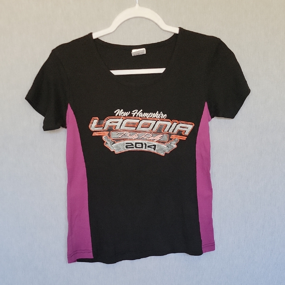 Black and Purple Graphic T-Shirt